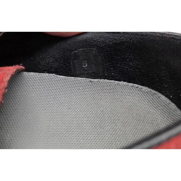 T.U.K. Red Suede Lace Up Creeper Platform Punk Goth Sneakers Unisex Size 5 - Picture 8 of 9